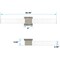 Luxrite 36 Inch Square LED Vanity Light Over Mirror Brushed Nickel 5CCT 2700K-5000K 30W 2000LM Dimmable ETL LR32178-1PK - alternate 4